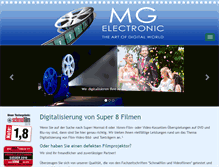 Tablet Screenshot of mg-electronic.de